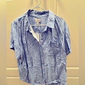 Croft & Borrow Blue Button Down women’s 2x shirt